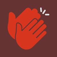 Clapping Hands Icon Design vector