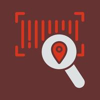 Barcode Tracking Icon Design vector