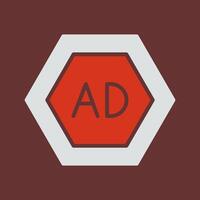 Ad Blocker Icon Design vector