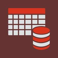 Table Data Icon Design vector