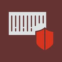 Barcode Security Icon Design vector