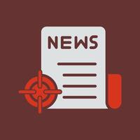 News Scoop Icon Design vector