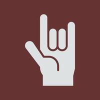 Love You Gesture Icon Design vector