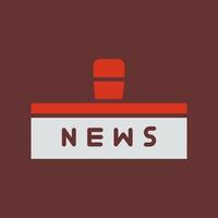 News Studio Icon Design vector
