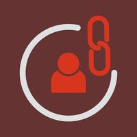 Contact Links Icon Design vector