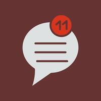 Unread Message Icon Design vector