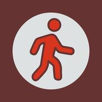 Person Walking Icon Design vector