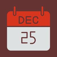 25 December Icon Design vector