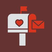 Mailbox with Mail Icon Design vector