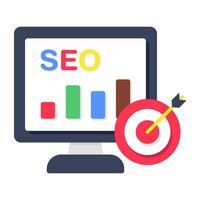 Modern design icon of seo analytics vector