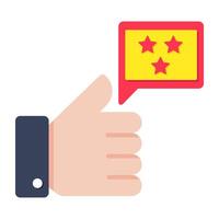 Editable design icon of customer feedback vector