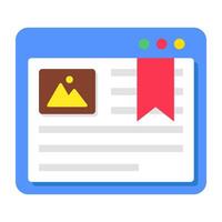 Unique design icon of web landscape vector