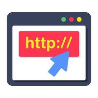 Unique design icon of https website vector