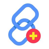Linkage icon, editable vector
