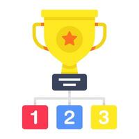 design of trophy vector