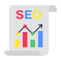 Modern design icon of seo analytics vector