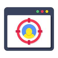 Headhunting icon, editable vector