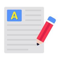 Trendy design icon of article writing vector