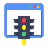 Modern design icon of web traffic vector