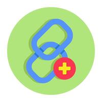 Linkage icon, editable vector