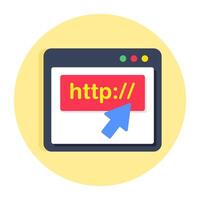 Unique design icon of https website vector