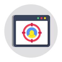 Headhunting icon, editable vector