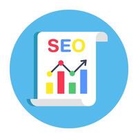 Modern design icon of seo analytics vector