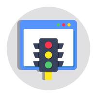 Modern design icon of web traffic vector