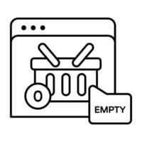 Perfect design icon of web shopping vector