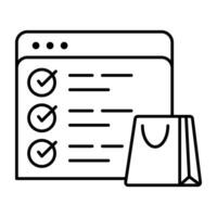 Premium design icon of web list vector