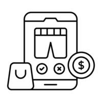 Perfect design icon of choose order vector