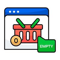 Perfect design icon of web shopping vector