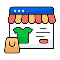 Perfect design icon of web shop vector