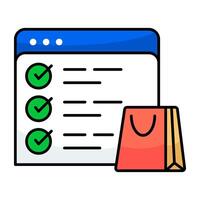 Premium design icon of web list vector