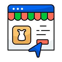 Modern design icon of web order vector