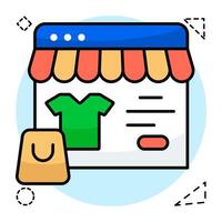 Perfect design icon of web shop vector
