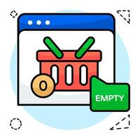 Perfect design icon of web shopping vector