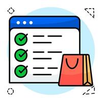 Premium design icon of web list vector
