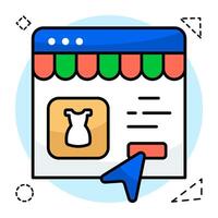 Modern design icon of web order vector