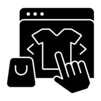 Creative design icon of web shopping vector