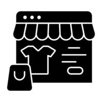 Perfect design icon of web shop vector