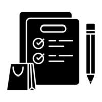 Modern design icon of shopping list vector