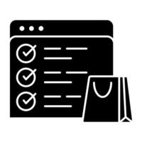 Premium design icon of web list vector