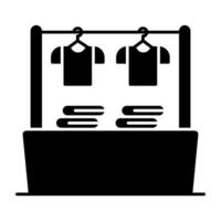 A beautiful design icon of wardrobe vector