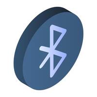 Bluetooth sign icon in modern design vector