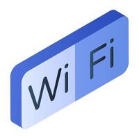 Modern design icon of wifi vector