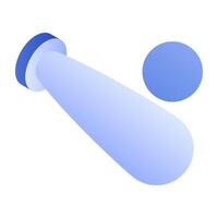Editable design icon of baseball vector