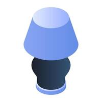 A modern design icon of table lamp vector