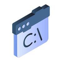 Unique design icon of web coding vector