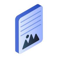 A unique design icon of image file vector